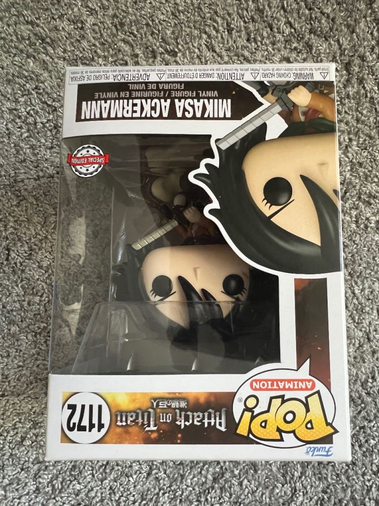 Attack on Titan Mikasa funko pop head 