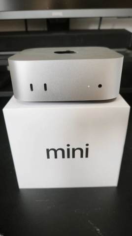 Apple Mac Mini Desktop M4 Chip 16GB RAM, 256GB SSD, Silver Mint