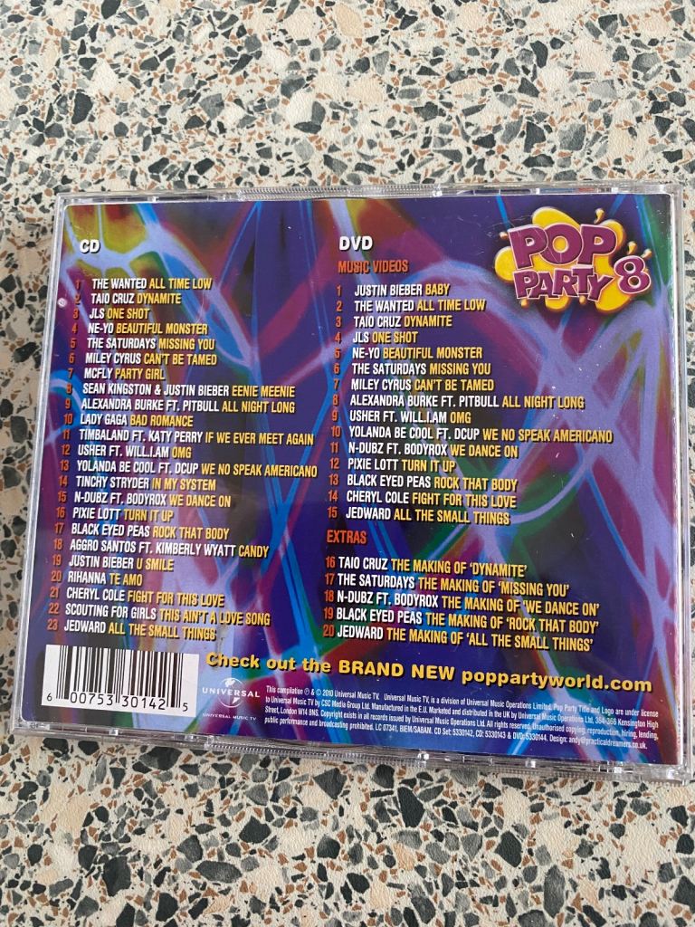 Pop party 8, 7 & 5 double CD set. £5 each. Will sell separately. Tqy or can post .