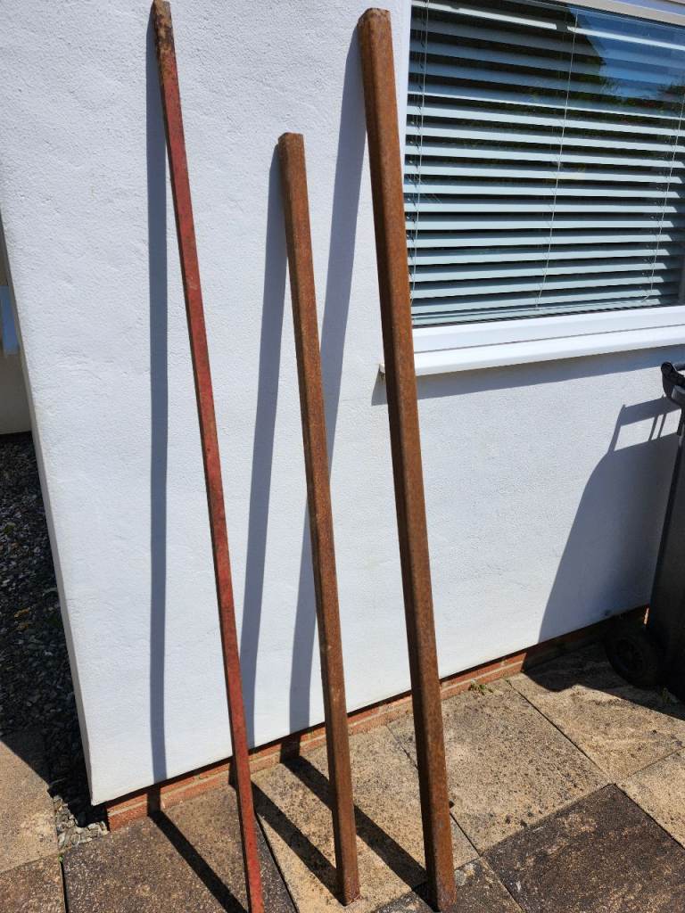 3 IRON BARS - VARIOUS THICKNESS / LENGTH