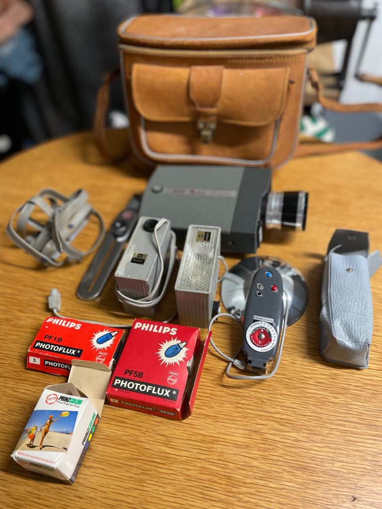 Vintage zoom 8 camera and accessories 