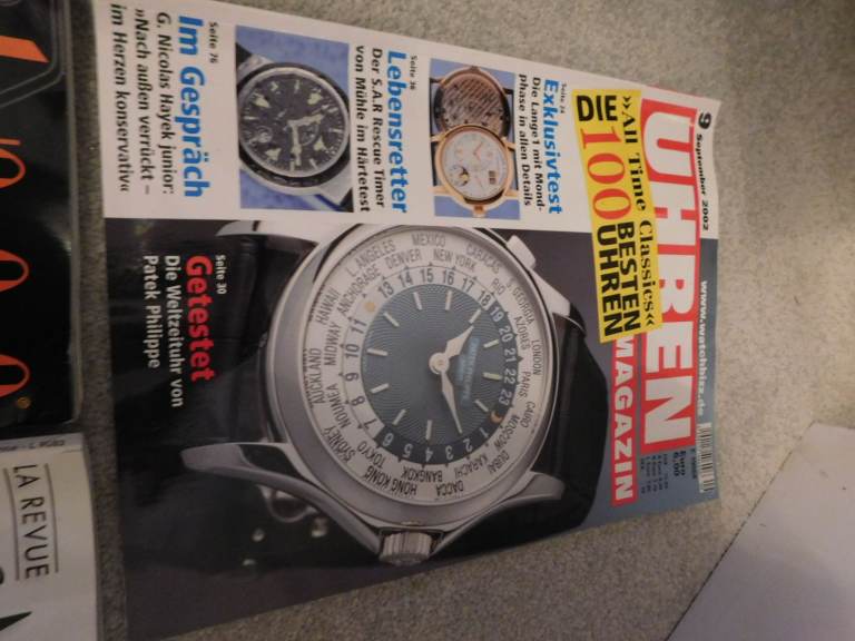 German/French Wrist watch magazines 2002/3 - 3 copies