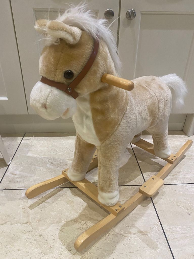 image for Rocking horse ride on plush singing musical