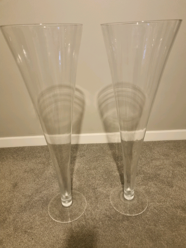 Large glass vases 