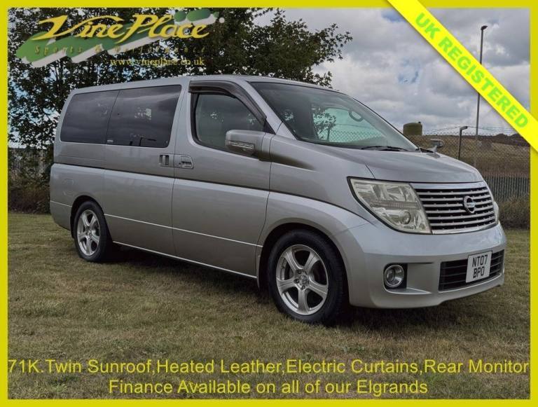 2007 Nissan Elgrand 3.5 XL, Twin Sunroof,Electric Curtains, 7 Seats, Auto MPV Petrol Automatic