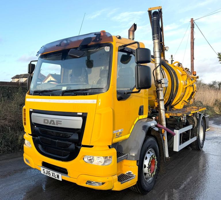2016 DAF LF55.220 WHALE GULLEY SUCKER VACUUM TANKER TIPPER JETTER EURO-6