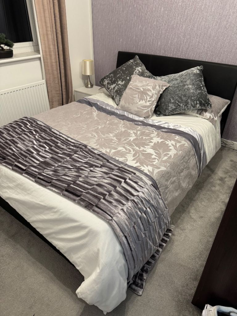 Double Ottoman bed with mattress (collection only) / Priced to sell due to renovation 