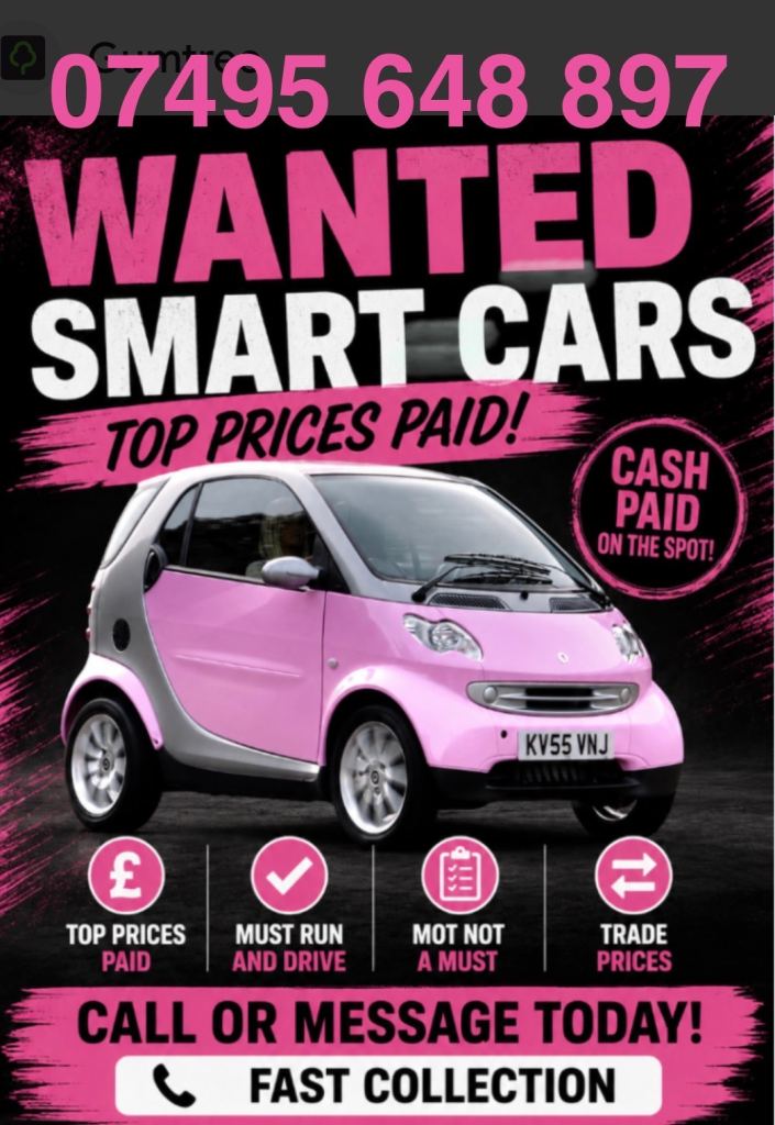 WE BUY ANY SMART CARS
