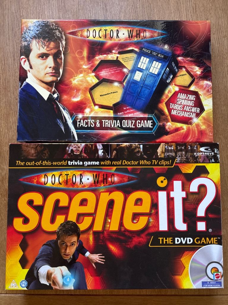 Dr Who scene it? and Facts & Trivia board games 