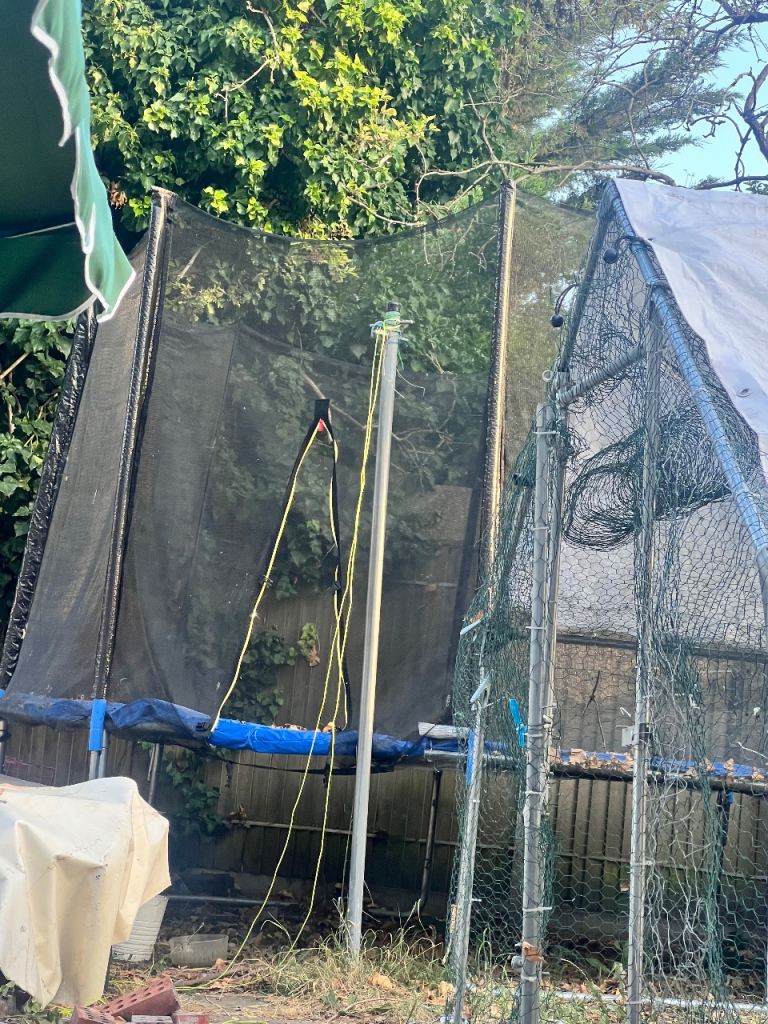 Large Trampoline with Safety Net – Fair Condition