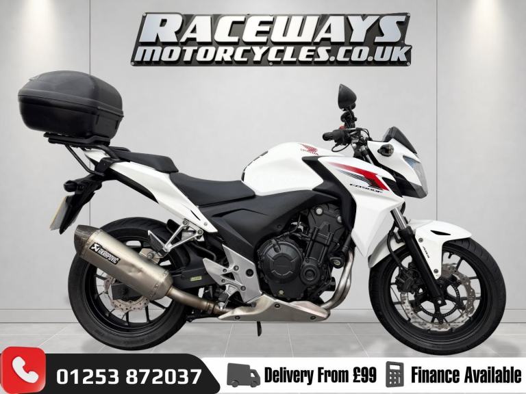 HONDA CB500F, 2013 13 PLATE, 18484 MILES, WHITE, HPI CLEAR, USED MOTORCYCLE
