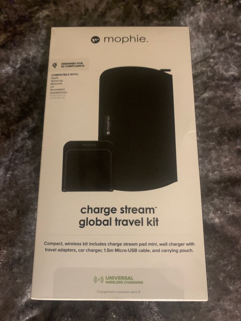 Mophie charge stream global travel kit NEW power bank