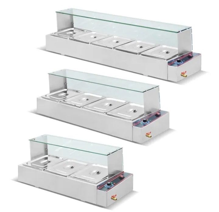 Commercial Bain maries display food warmer
