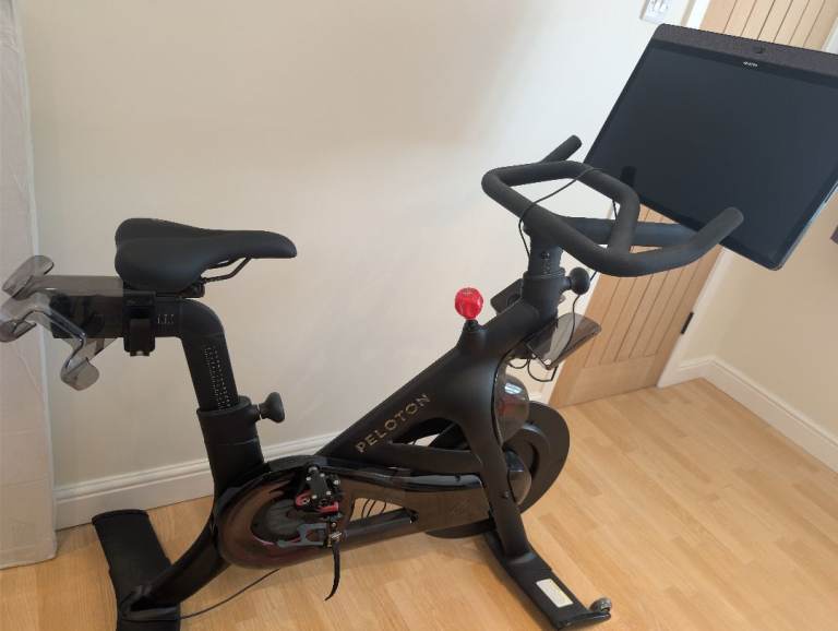 Peloton exercise bike and accessories 