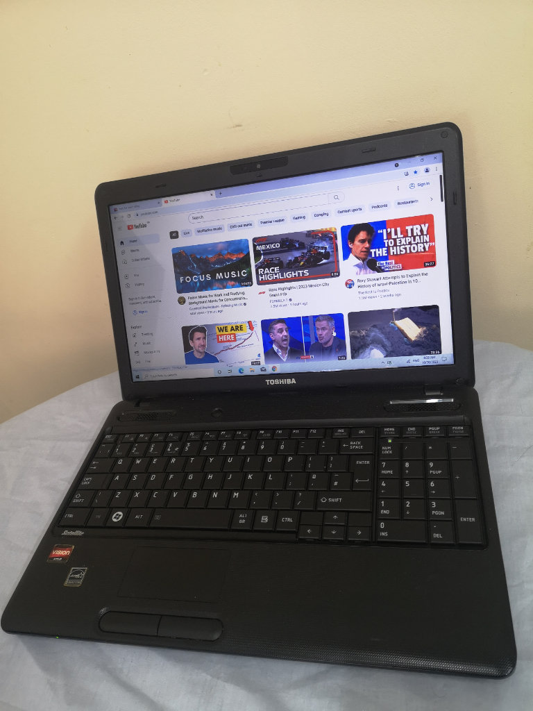Toshiba Laptop on Windows 10. 