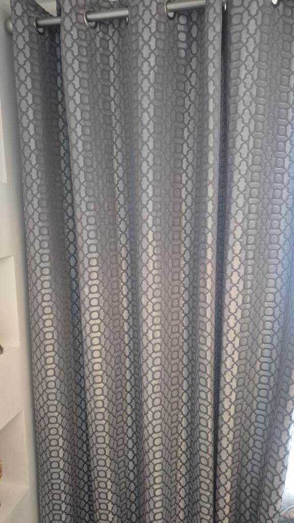 Next grey curtains ring top 