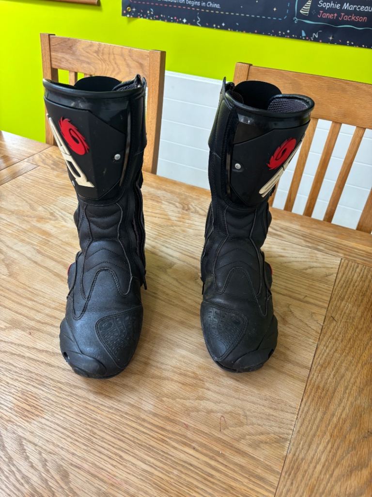 Sidi Vertigo motorbike boots size 10.5