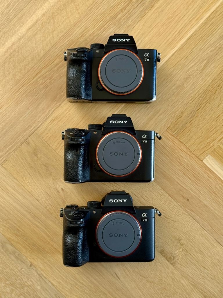 3x Sony Alpha A7III bodies