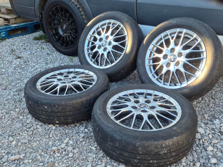 🌟Genuine Toyota 16 inch Forged Alloy wheels 5x114 with MATCHING TYRES 