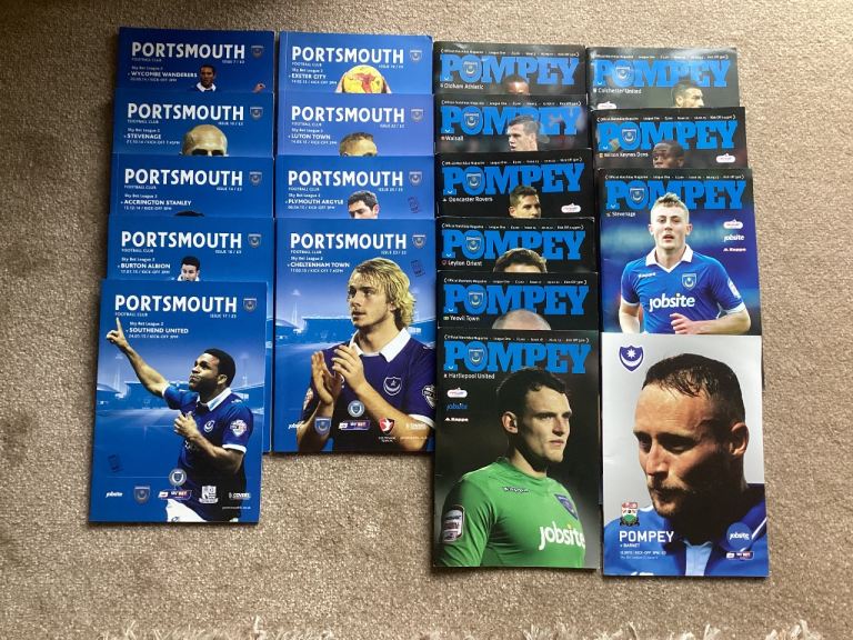 Portsmouth Football Programmes (£13 job lot or £1 each).