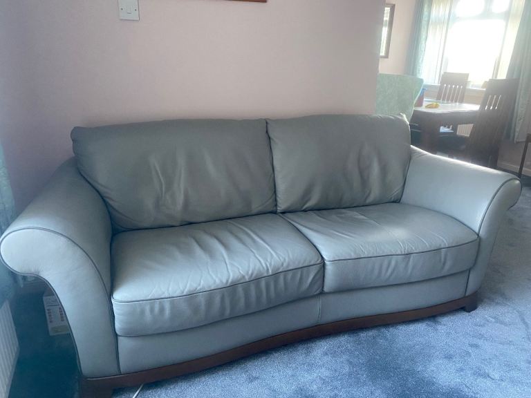 Italian Natuzzi full leather 3seater sofa & 2armchairs