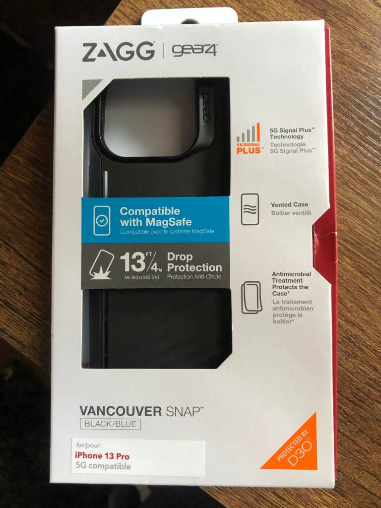 ZAGG Gear 4 Vancouver Snap D30 Protective Case for iPhone 13 Pro