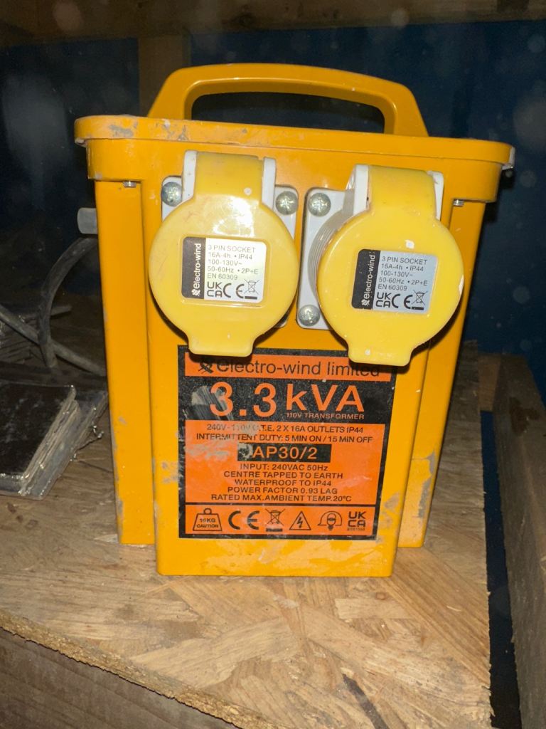 Electro-wind 3.3kVA Transformer JAP30/2 – Good Condition