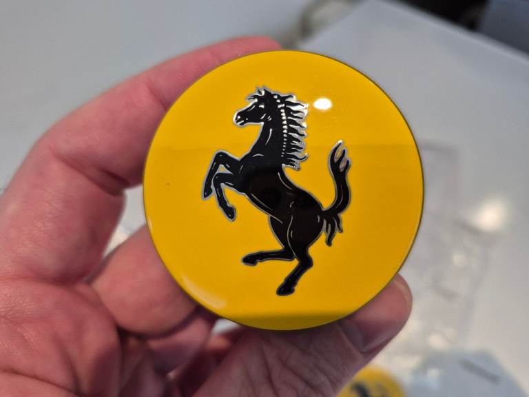 image for Ferrari 360 alloy wheel center caps PA66 MD10+GF5 . NEW ORIGINAL PARTS