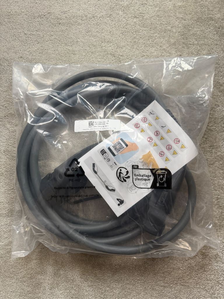 Genuine BMW 22KW Type 2 EV Charging Cable-BRAND NEW