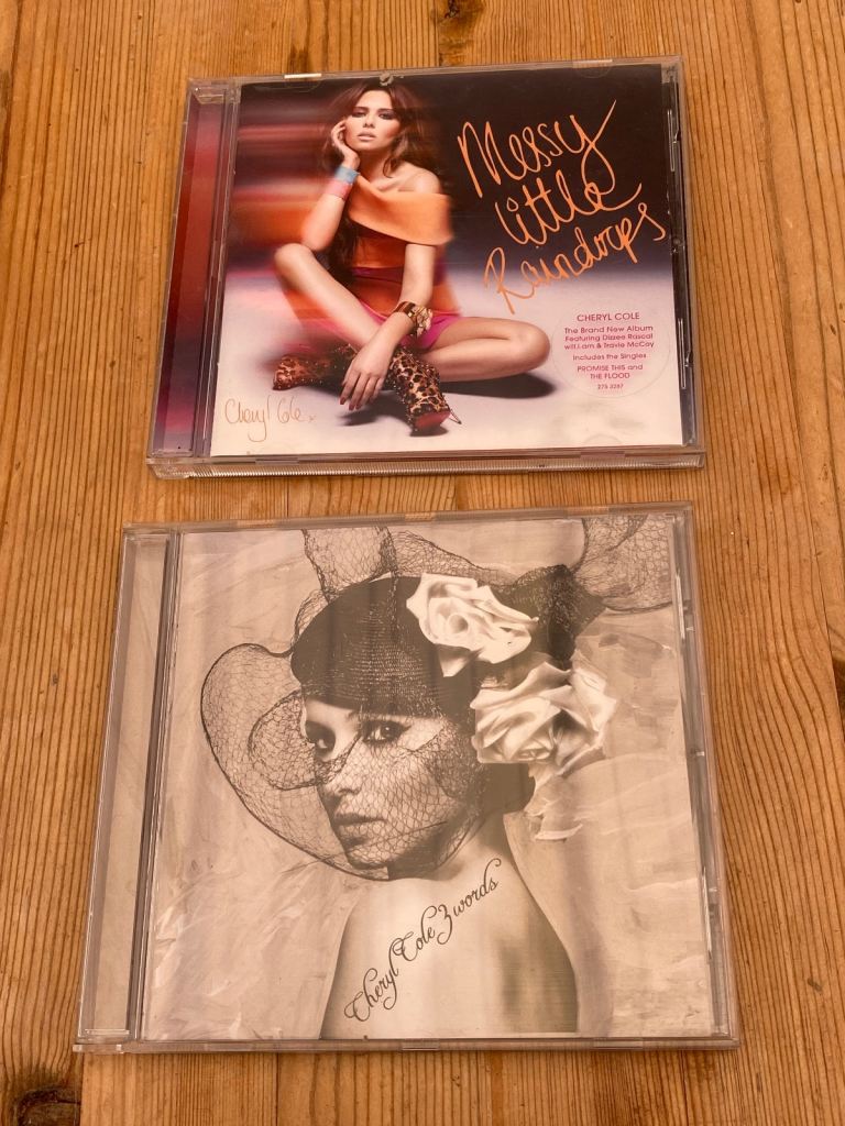 Cheryl Cole CDs. 3 words & messy little raindrops. Vgc. £5 for both or will split.