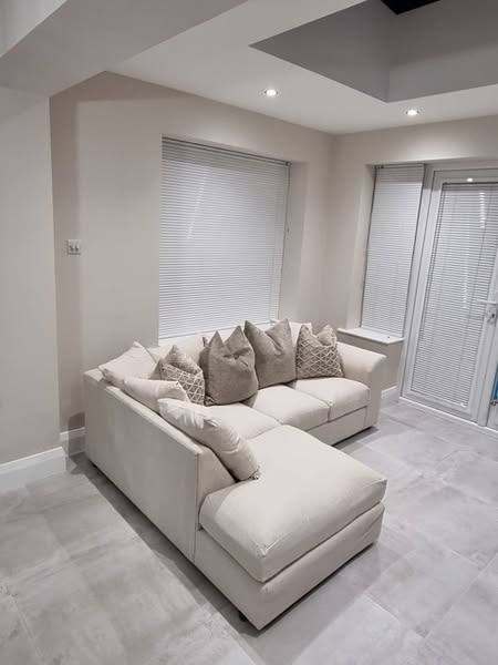 Comfy Cream Corner Sofa 