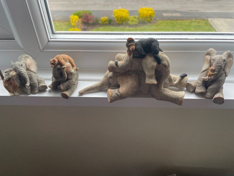 Lovely Elephant & Animal Decorative Figurines - Good Condition