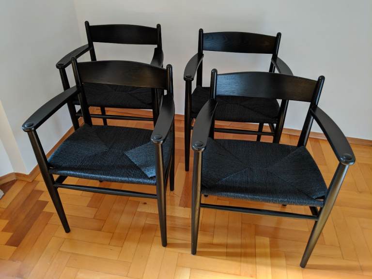 4 x Carl Hansen CH37 Dining Chairs by Hans Wegner