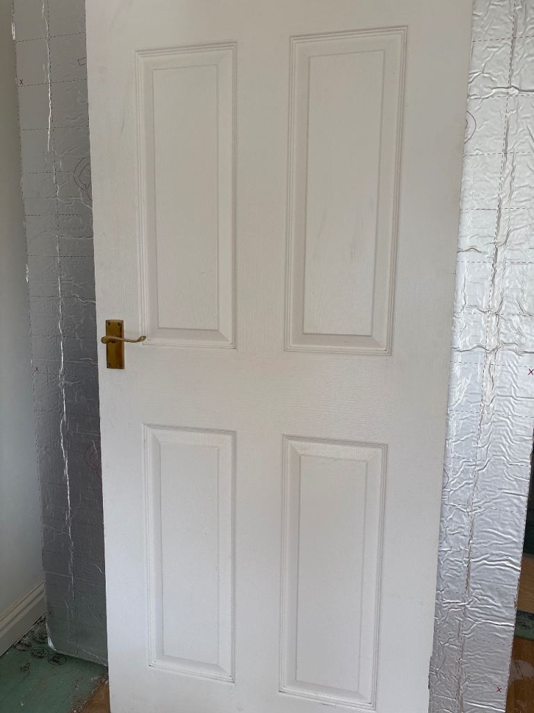 White Internal Panel Doors with Handle