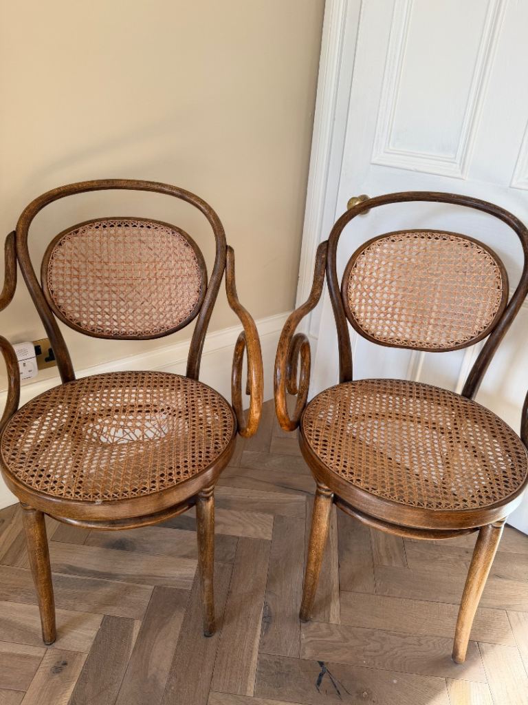 Vintage Bentwood Armchairs (Pair) – ZPM Radomsko / Thonet Style