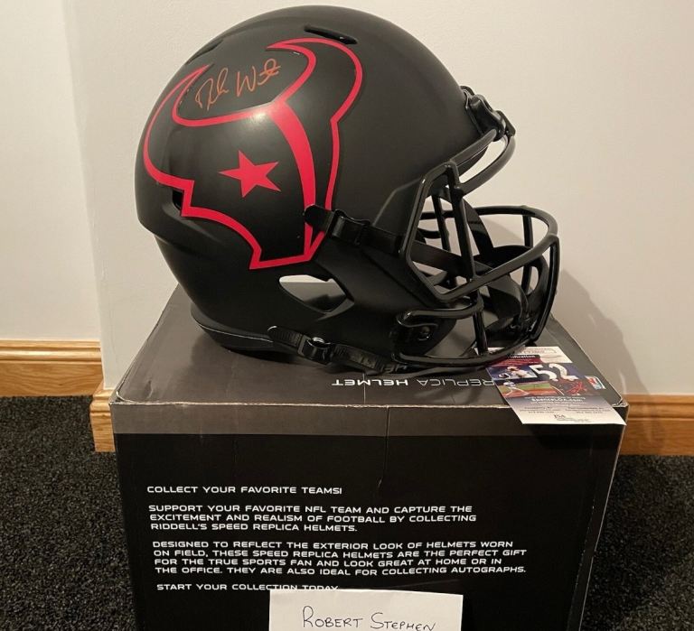Deshaun Watson Signed Texans Full-Size Eclipse Alternate Speed Helmet (JSA COA)