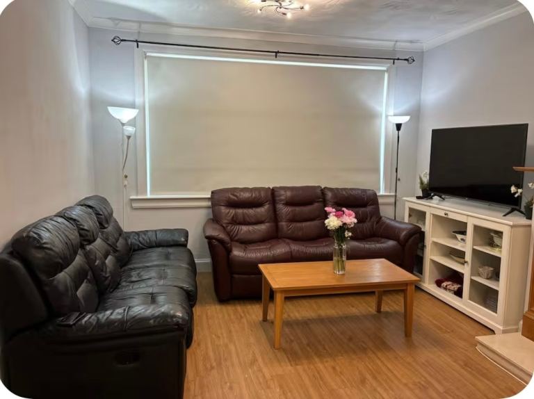 Two bedroom semi detached house for rent in danderhall 