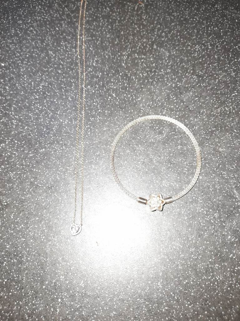 Pandora necklace and bracelet 
