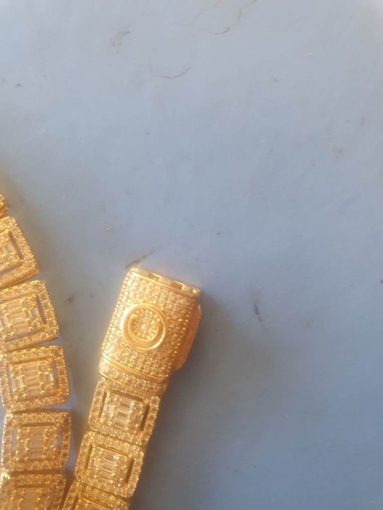 Heavy Gold Diamante Chain