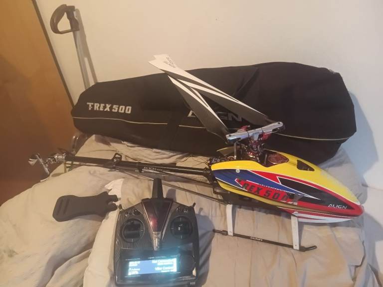 Align Trex 500 remote controle stunt helicopter 