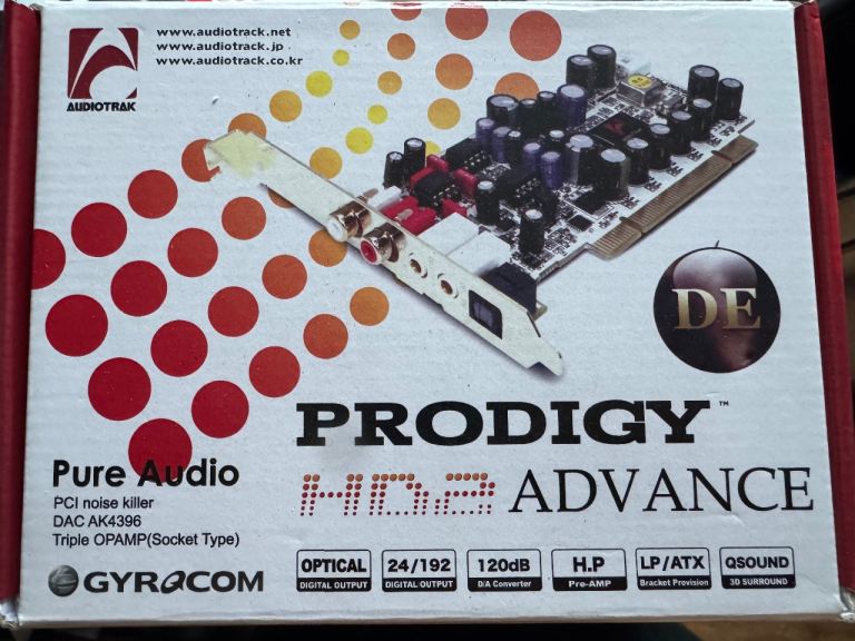 Audiotrak Prodigy HD2 Advance PCI Sound Card - Audiophile Grade - Boxed & Clean