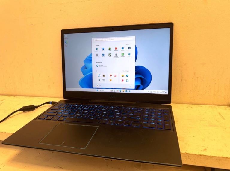 Dell 15” Gaming Laptop i7  8Gb Ram 500GB SSD   Nvidea 1650 4GB Windows 11  Good working condition