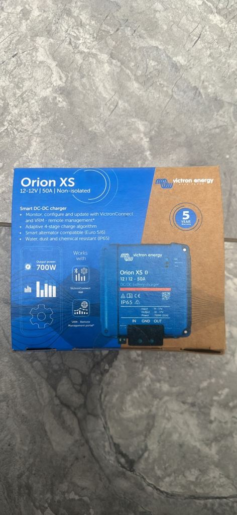 Victron energy orion xs 12/12/50A Non Isolated DC-DC B2B charger BNIB