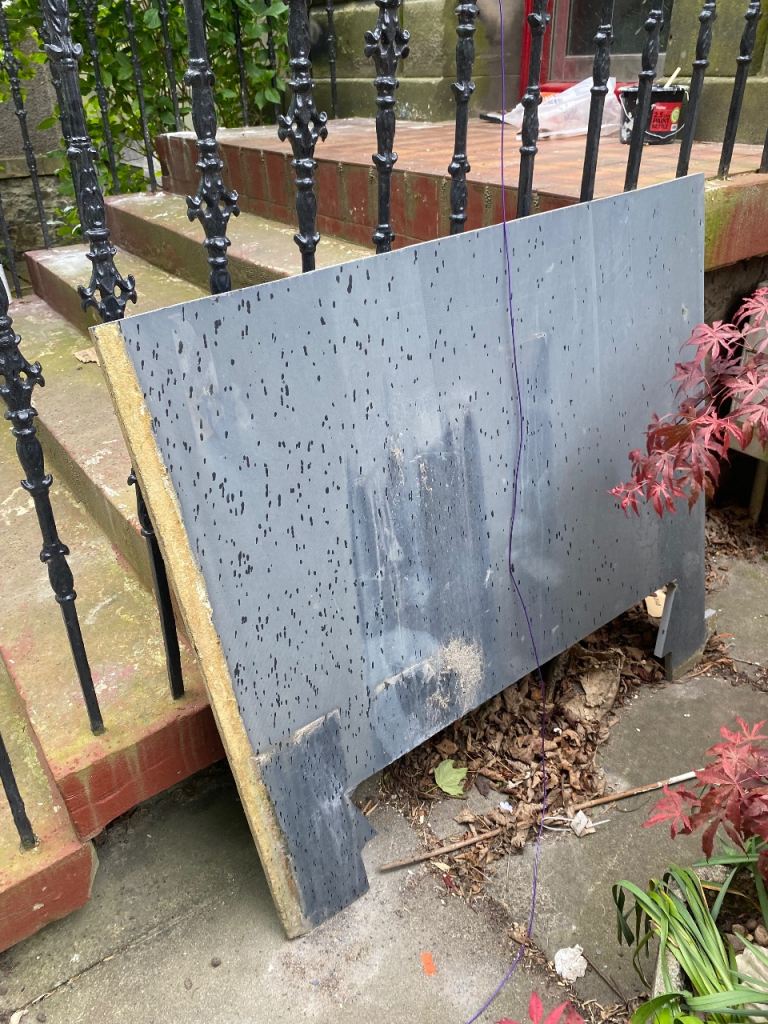 Slate off cut for fireplace hearth