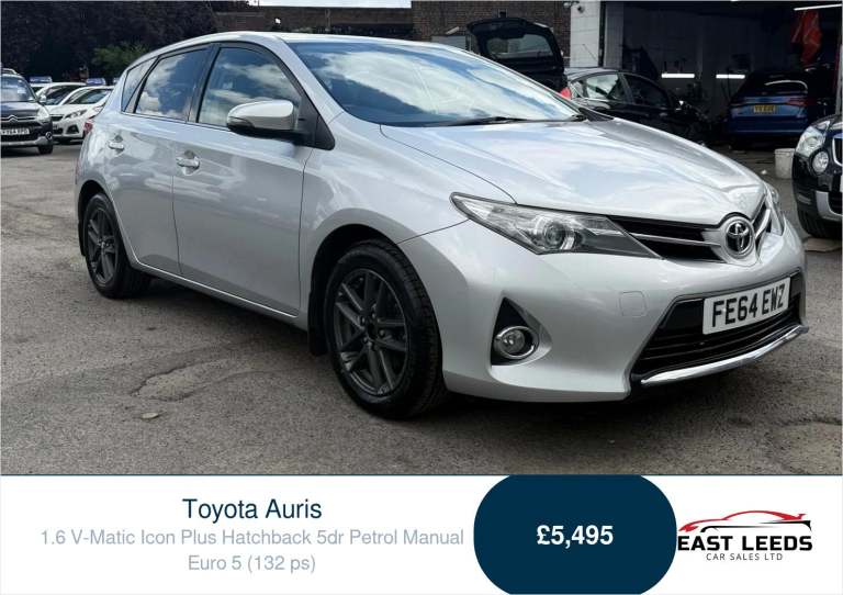 2014 Toyota Auris 1.6 V-Matic Icon Plus Hatchback 5dr Petrol Manual Euro 5 (132 ps) Hatchback Pet...