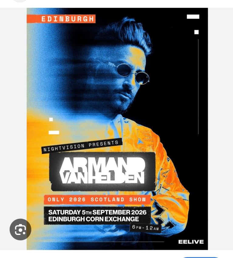 Armand Van Helden Edinburgh 5th September