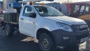 image for 2016 ISUZU D MAX CHEERY PICKER SPARES OR REPAIRS PRICE IS PLUS VAT 