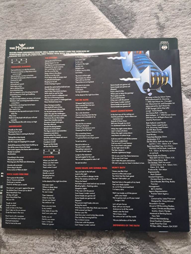 Judas priest 1st press