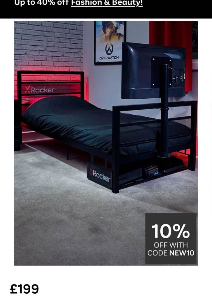 Xrocker Gaming single bed