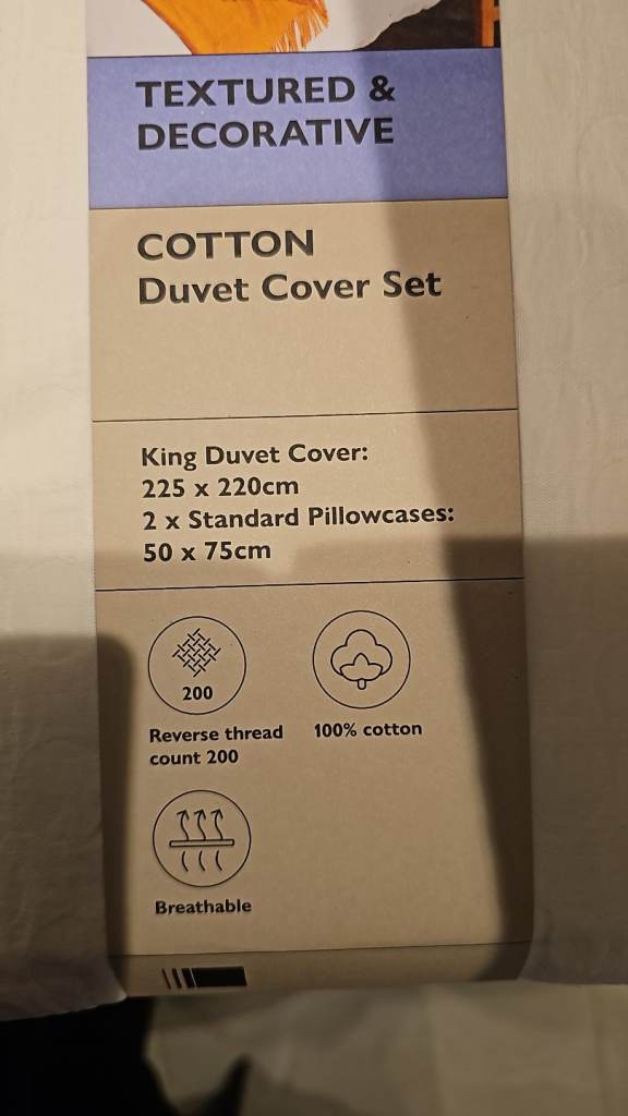 Brand new John lewis duvet cover set King size 